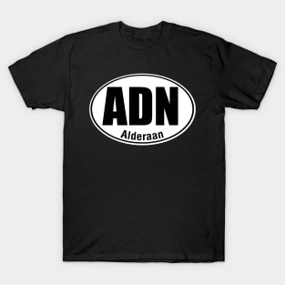 Alderaan Travel Sticker T-Shirt